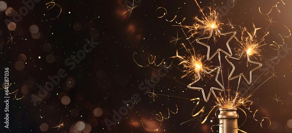 Obraz New Year's Eve Party background greeting card