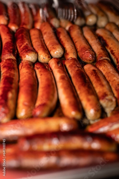 Obraz Bratwurst, Wurst, Grill, Grillen, Essen, Speisen