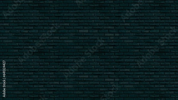 Fototapeta Brick pattern dark green background