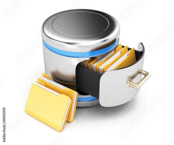 Fototapeta Database storage concept