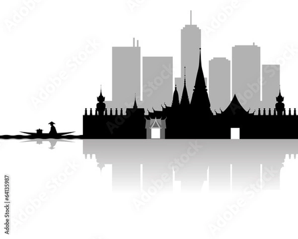 Obraz Bangkok Silhouette