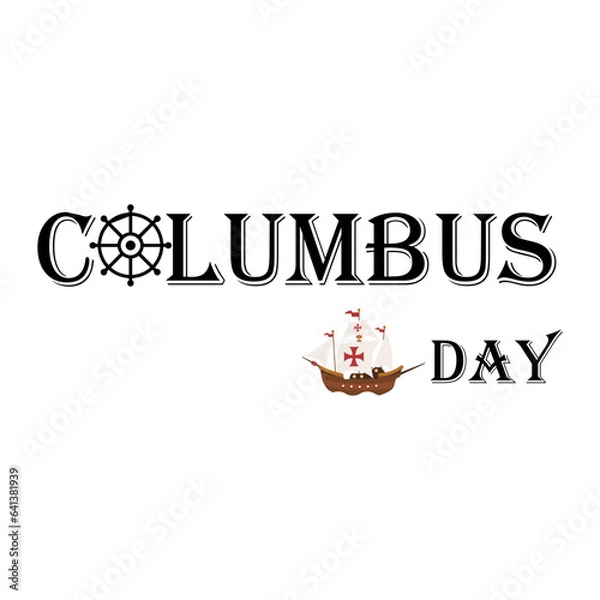 Fototapeta Columbus day design
