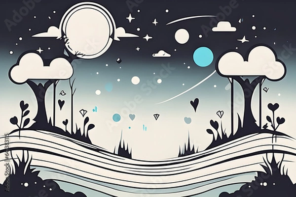 Obraz landscape Generative AI