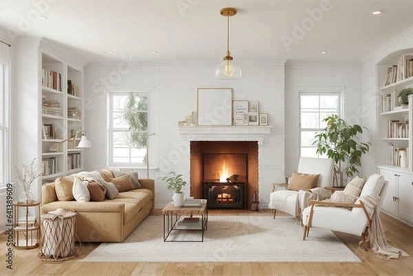 Fototapeta living room interior
