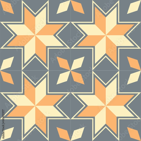 Fototapeta pattern design, art and culture of various indigenous peoples Used in the production of clothing, weaving, printing media, screen work, workpieces with seamless patterns. Unlimited creativity.