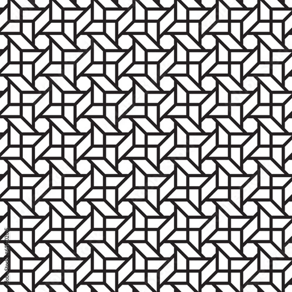 Fototapeta geometric pattern Endlessly lined up vector job type