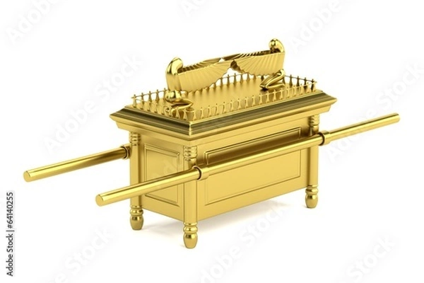 Fototapeta realistic 3d render of ark of the covenant