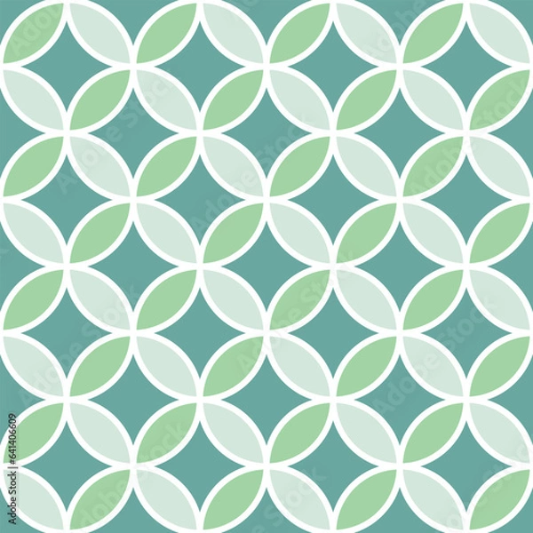 Fototapeta Circular pattern, seamless, creative printing, fabric screening or background images of all kinds
vector work type