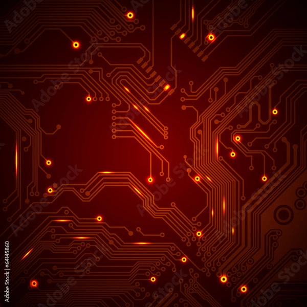Fototapeta Technological vector background
