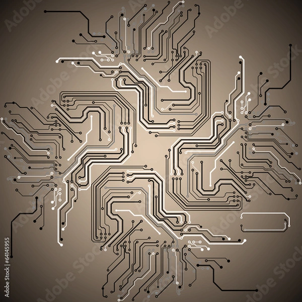 Fototapeta Technological vector background