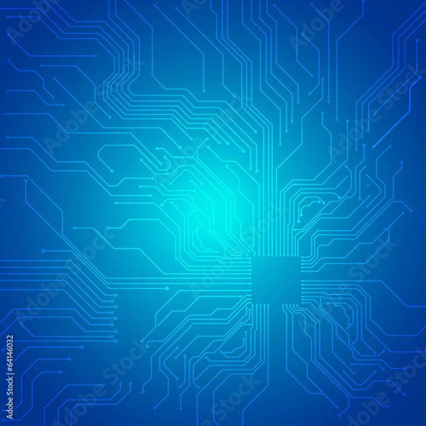 Fototapeta Blueprint technological vector background