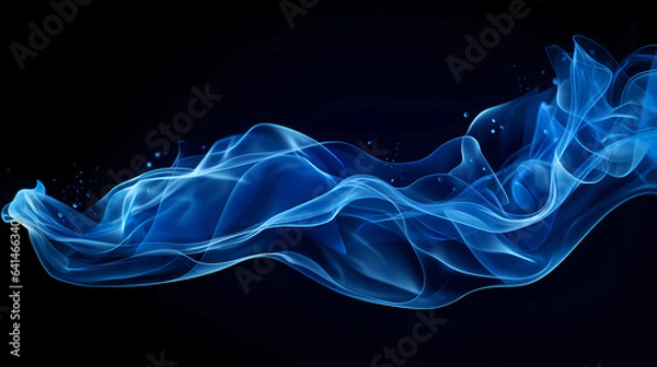 Obraz Blue visualization, this design was generated with artificial intelligence