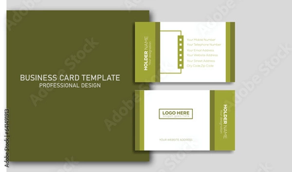 Obraz Simple Professional Business card design for personal and company identity.