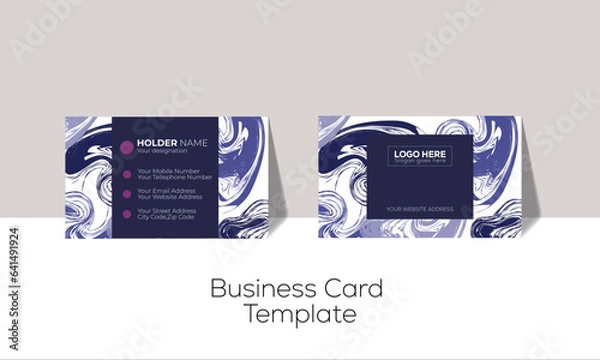 Obraz Simple Professional Business card design for personal and company identity.