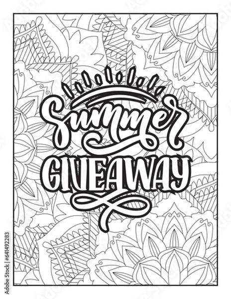 Obraz Quotes. Quotes Coloring Pages 