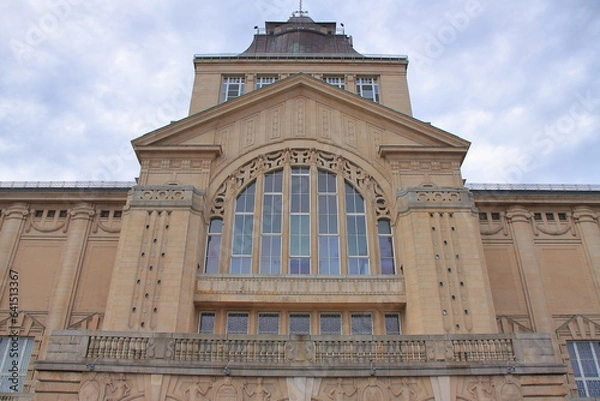 Obraz Muzeum Narodowe w Szczecinie (Polska) znajdujące się przy Wałach Chrobrego.
