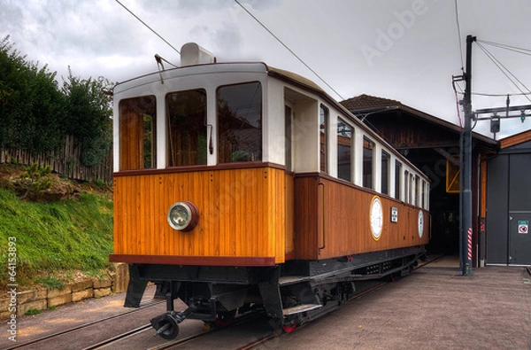 Fototapeta Renon railways historical train HDR