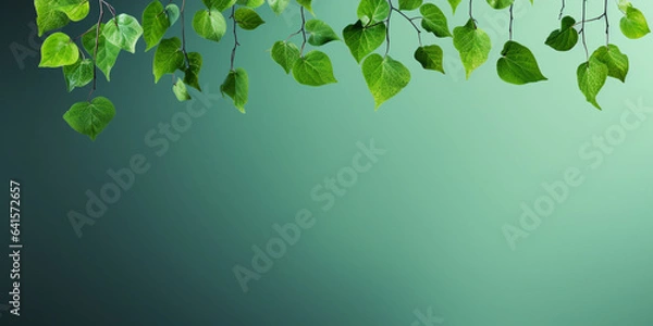 Obraz green leaves background