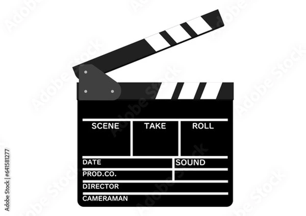 Fototapeta 映画撮影のカチンコ