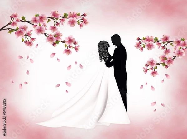 Obraz Свадьба. Жених и невеста