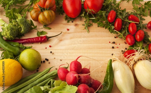 Obraz Vegetables.background.