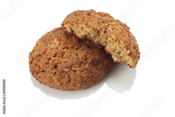 Fototapeta Oatmeal Cookies isolate