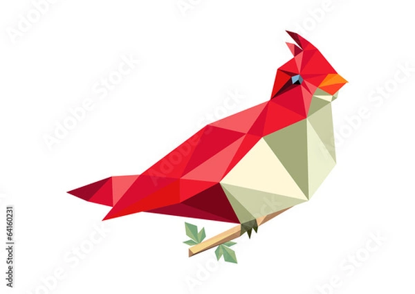 Obraz polygonal bird
