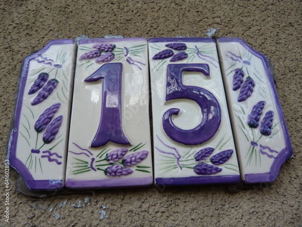 Obraz une plaque de maison 15