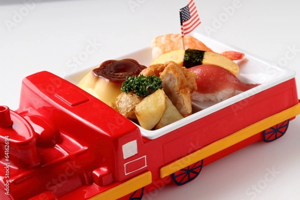 Obraz お子様ランチ　汽車ポッポ