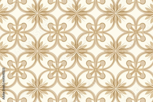 Fototapeta Luxury fabric pattern. Abstract vector illustration ornate elegant luxurious royal style. Art graphic print design for wrapping paper fabric texture textile wallpaper background backdrop wedding card.