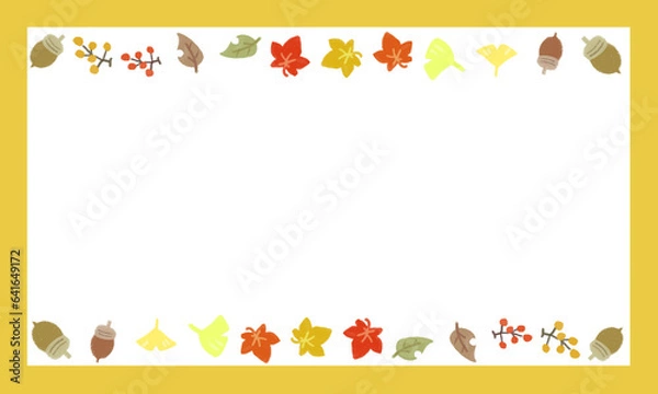 Obraz 可愛い秋のフレーム素材