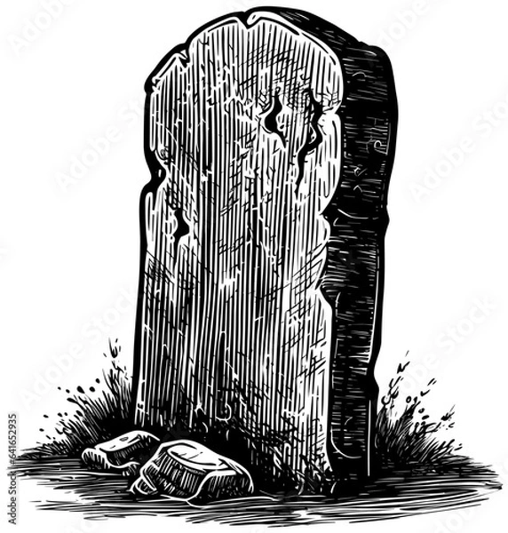 Obraz Tombstone Black and White