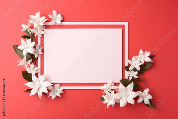 Fototapeta framework for photo or congratulation