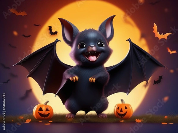 Obraz Mischievous Moonbeam Bat