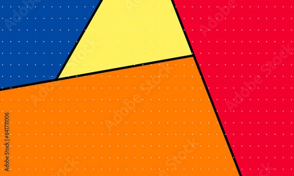 Obraz colorful geometric pattern comic pop art background design