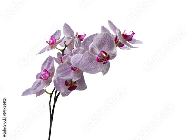 Fototapeta Phalaenopsis orchid cut out and isolated, moth orchid, butterfly, anggrek bulan or moon orchid fPhalaenopsis orchid, moth orchid, butterfly, anggrek bulan or moon orchid