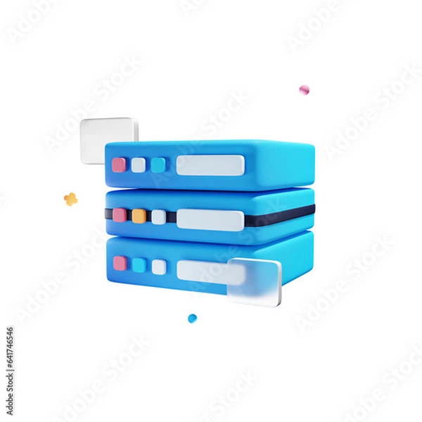 Obraz Cyberly - 3D Cyber Security Icon Set

