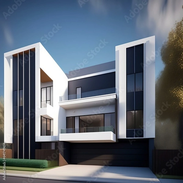 Obraz modern apartment building