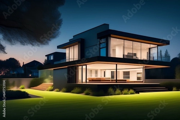 Obraz house in the night