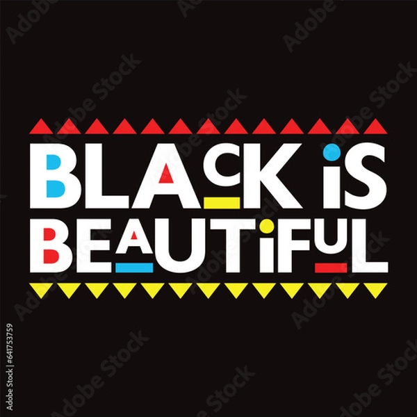 Obraz Stylish , fashionable  and awesome black history month quotes typography  illustrator
