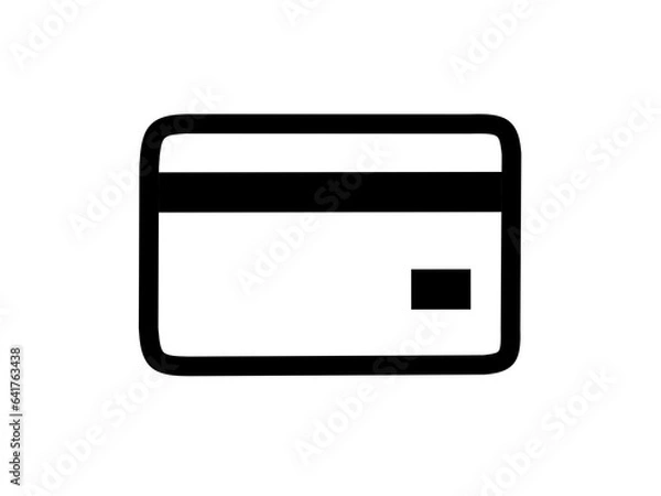 Fototapeta payment card icon vector with simple design