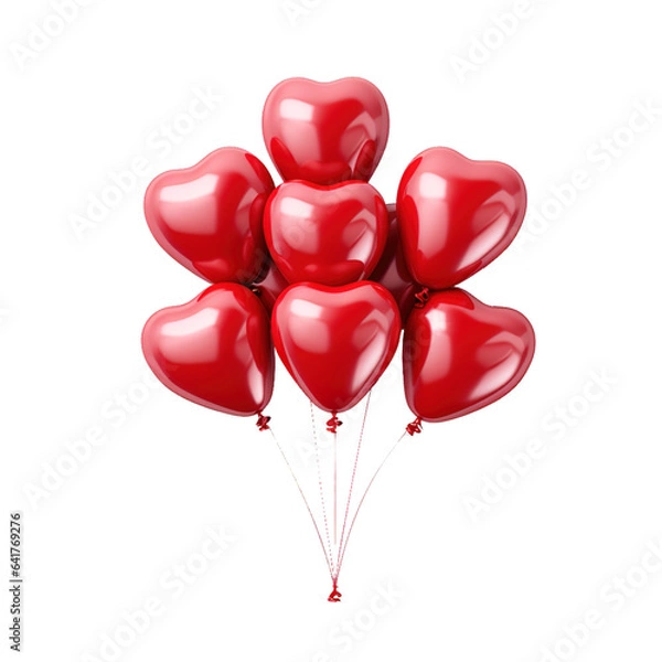 Obraz heart shaped balloons