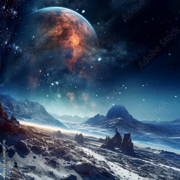 Fototapeta Fantasy space background 