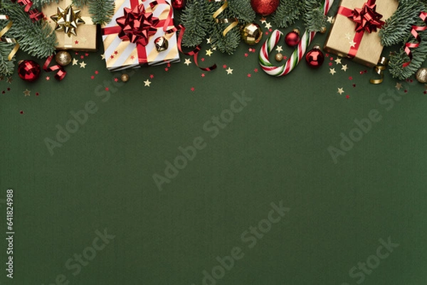 Obraz Green Christmas Background