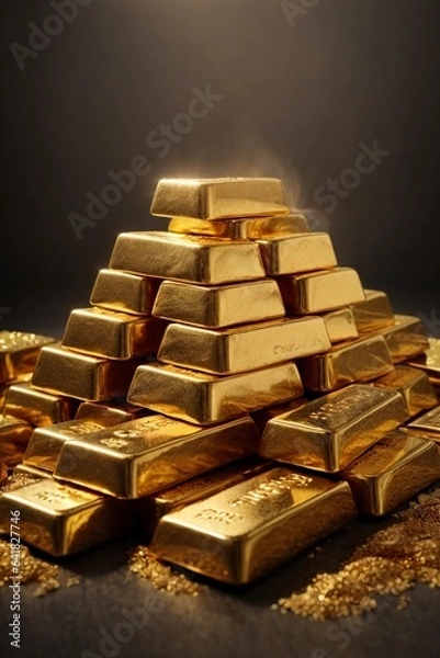 Obraz stack of gold bars