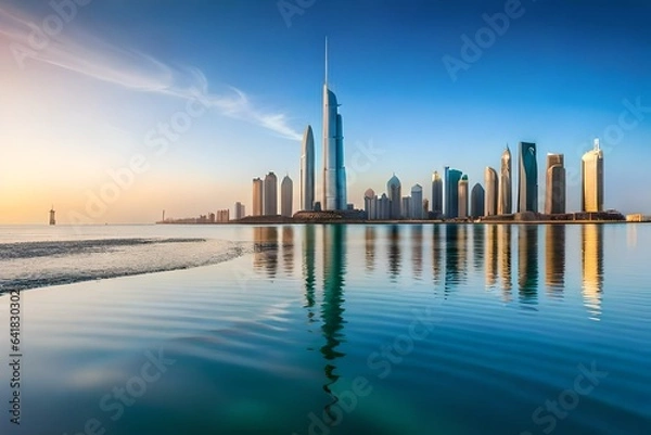 Obraz country skyline at sunset