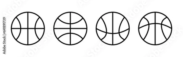 Obraz Basketball icon vector. basketball logo vector icon