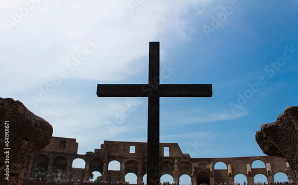 Obraz Cross inside the colosseum