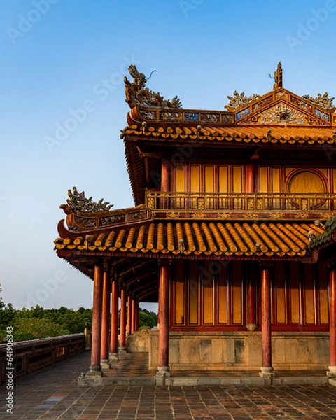 Fototapeta Dai Noi Palace Complex of Hue Monuments. The place that leads to the palaces of kings, is the official in the 19th century in Hue, Vietnam
