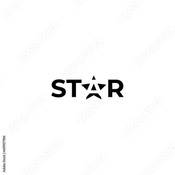 Fototapeta star logo